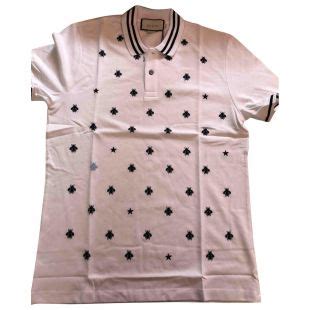 Polo Gucci Blanc taille M International en Coton 